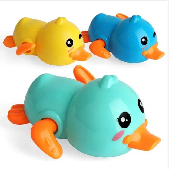 Mainan Wind UP DUCK bebek putar / mainan mandi bayi bebek renang putar 2
