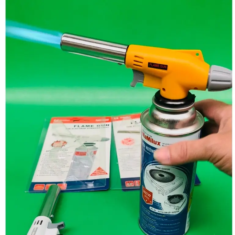Khò Gas Cầm Tay Sử Dụng Bình Ga Mini 920  Khò Gas Nhập khẩu Cao Cấp Nhật Bản, Đầu Điều Chỉnh Nhiệt
