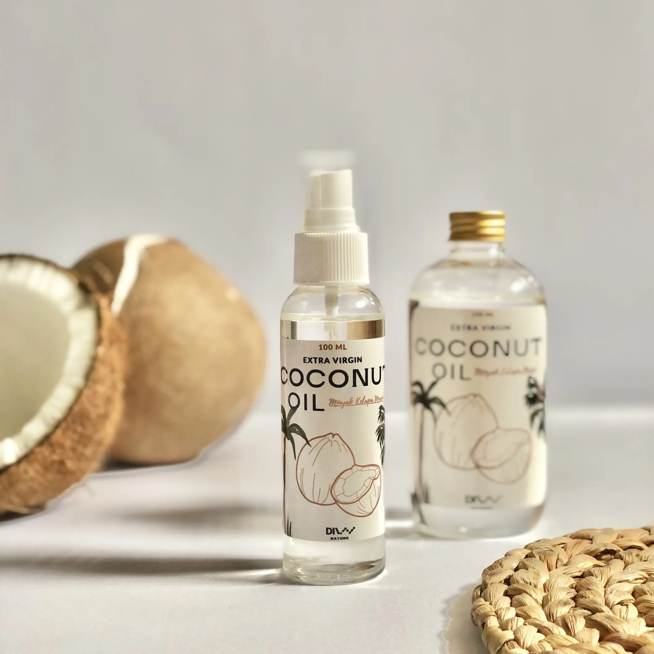 Extra Virgin Coconut Oil 100mL - VCO / Minyak Kelapa Murni by DIVV Nature