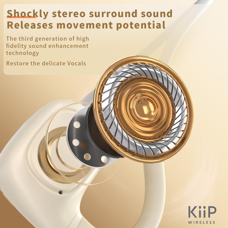 Product Introduction of KiiP Wireless DTH3 Pro TWS Bluetooth Headset Earhook Headphone Earphone Over Ear OWS Open Ear Wireless   Handsfree Earphone 3