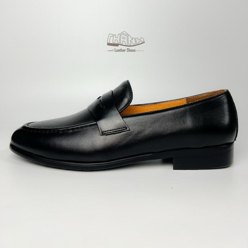 V20:giầy đi dự tiệc nam Màu Đen giầy lười da bò Cao Cấp đế phíp Lót Da Cừu. Sang trọng Lịch lãm Sử Dụng Hàng ngày Cao Su giày độn nam