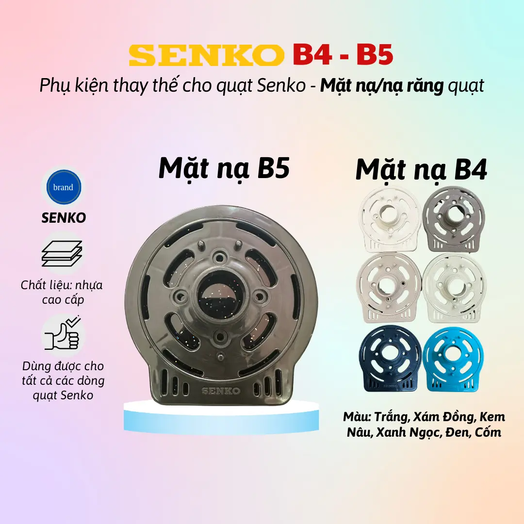Mặt nạ (nạ răng) B4 - B5 dành cho quạt Senko - Hàng chính hãng - Chất liệu: nhựa cao cấp - 1