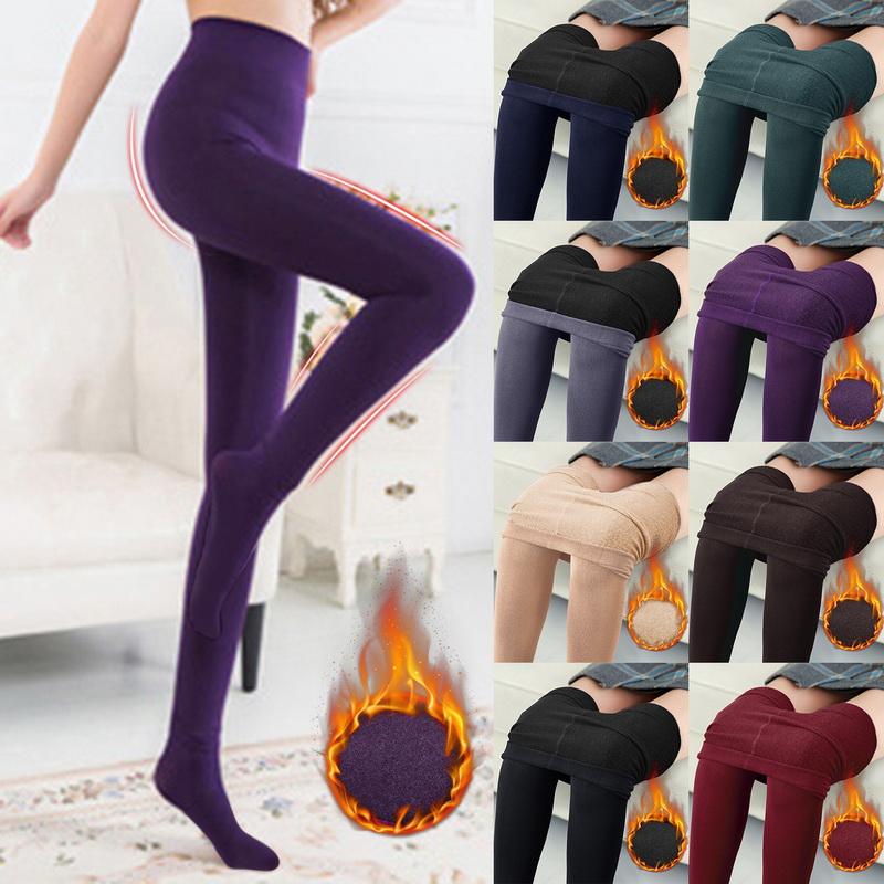 Product Introduction of Women's Winter Leggings  Velvet Thermal Pants Tight Leggings Skinny Thick Warm Leggings 11