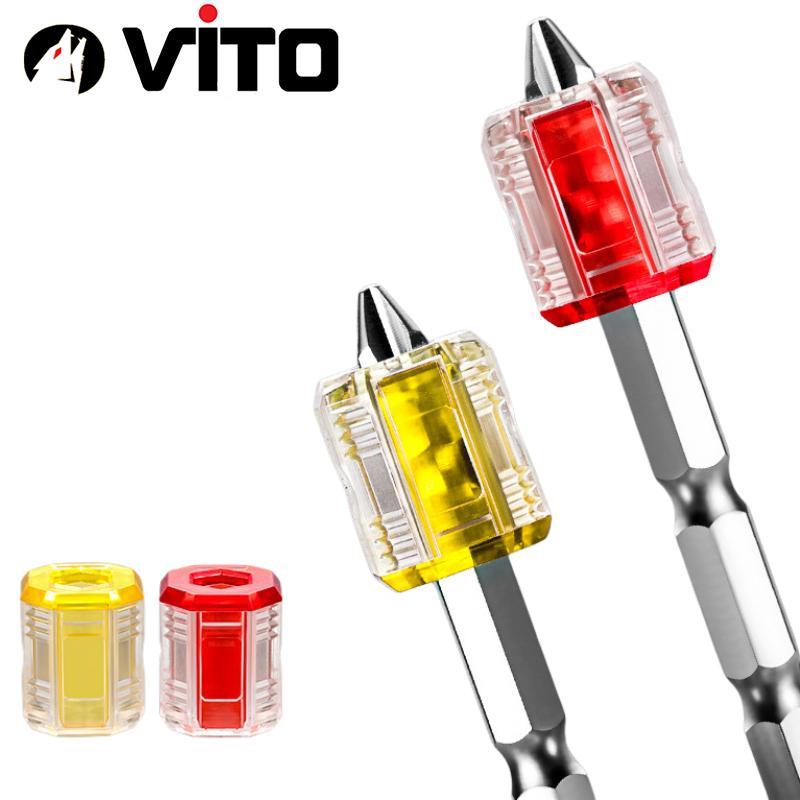 Đầu Nam Châm V2 Trợ Lực Trong Suốt VITO Tăng Từ Tính Cho Mũi Vít Lục Giác 6.35mm Từ Tính Cao