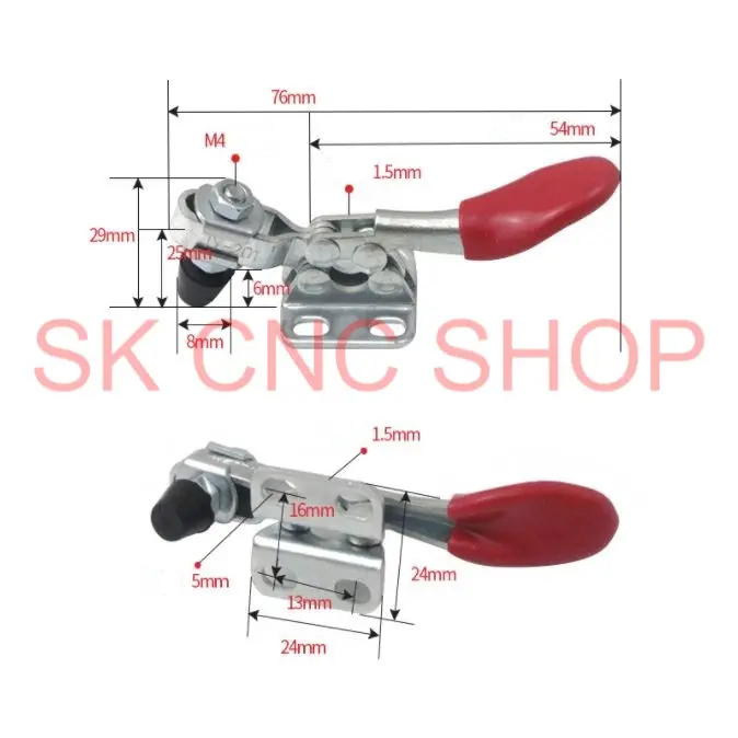 Kẹp phôi đỏ - SK CNC SHOP