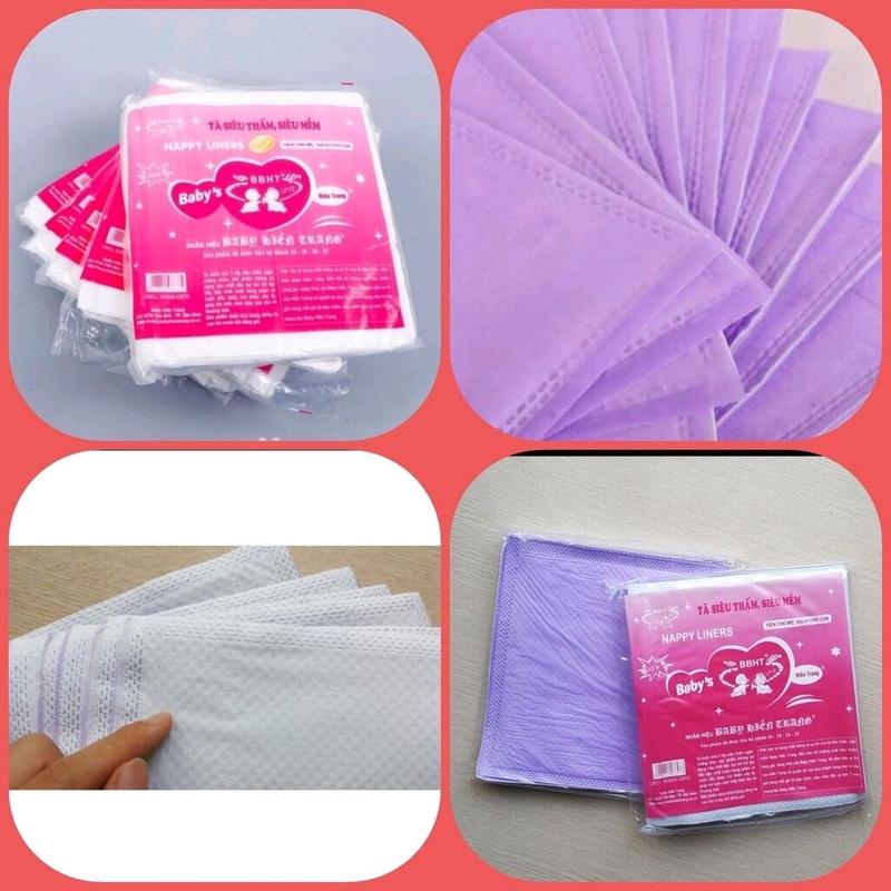 Combo 10 gói 100 miếng lót xu lót phân su Baby Hiền Trang cho Trẻ sơ sinh
