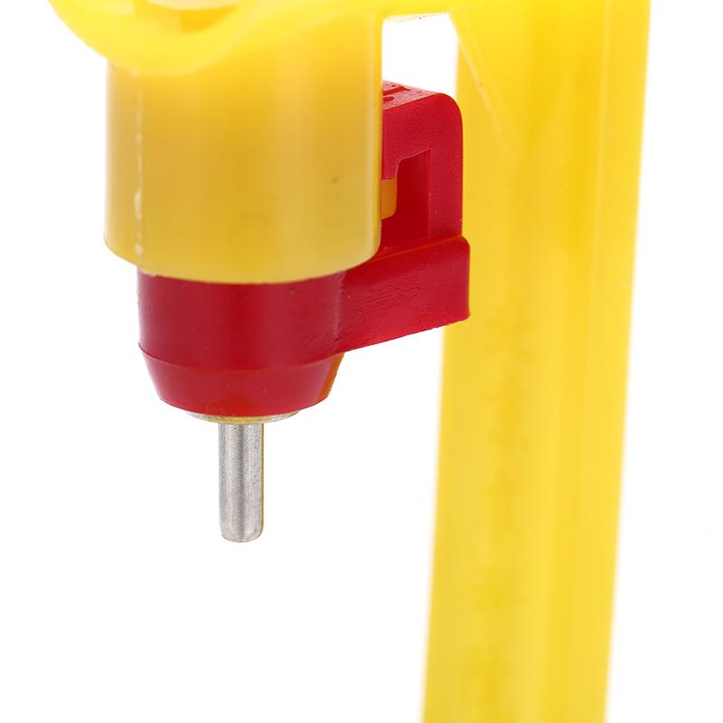 10pcs poultry chicken hanging duck drinking water nipple drinker feeder with cup 6