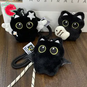 Aksesoris Gratis]Gantungan kunci kelinci lucu/Cute Bunny Pink Blush Gantungan Kunci Boneka Kelinci Imut Lucu/Boneka Kreatif Mewah/Liontin Tas Sekolah Gadis/Keychain boneka kelinci