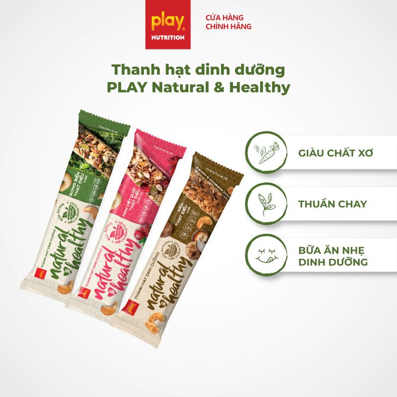 Product Introduction of Combo 2 Hộp Thanh Hạt Dinh Dưỡng PLAY Natural Healthy - Bánh hạt dinh dưỡng, bánh ngũ cốc ít ngọt 12