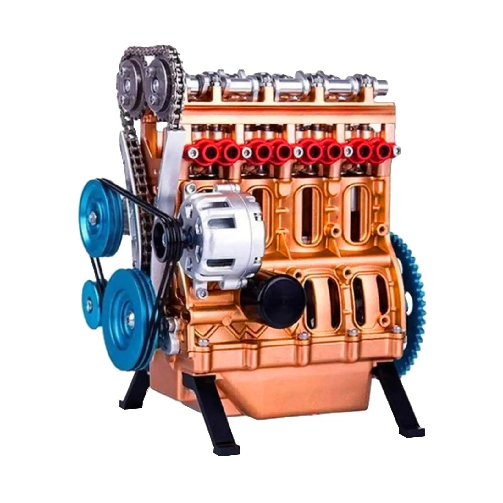 Car Engine Model, 1 Count Engine Model Toy, Desktop Engine Model Building Kit, Mini Engine Model Toy for Home Decor