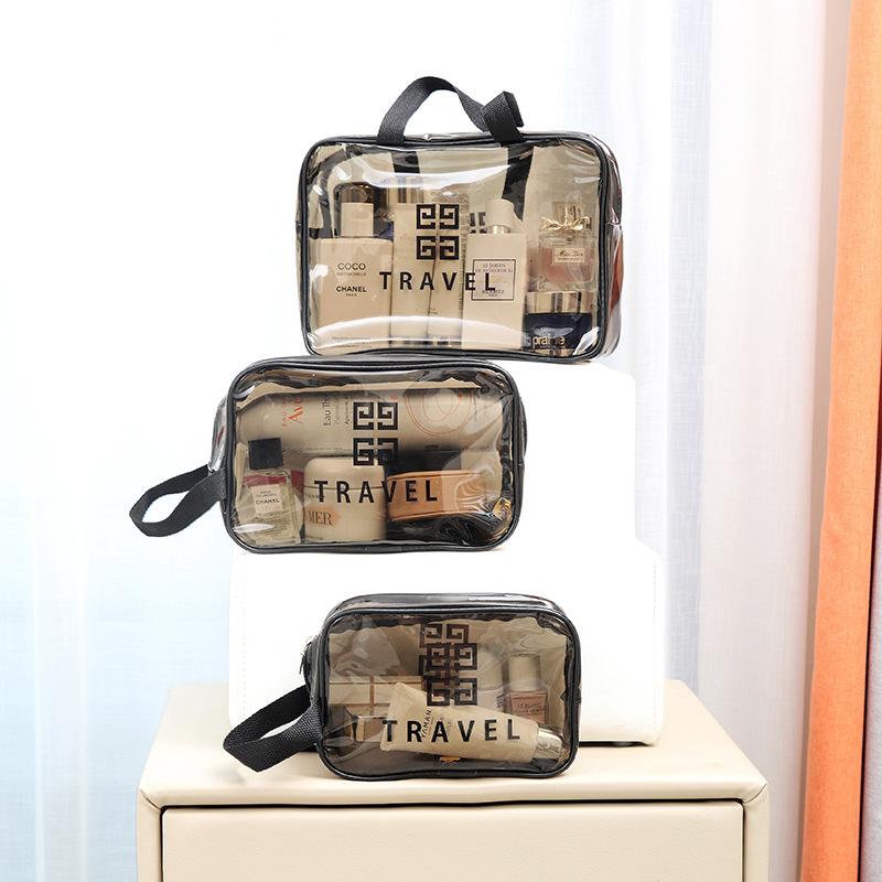  Túi Đựng Mỹ Phẩm Cầm Tay Đa Năng EVATRENDY Hoạ Tiết  Travel Siêu Tiện Lợi 