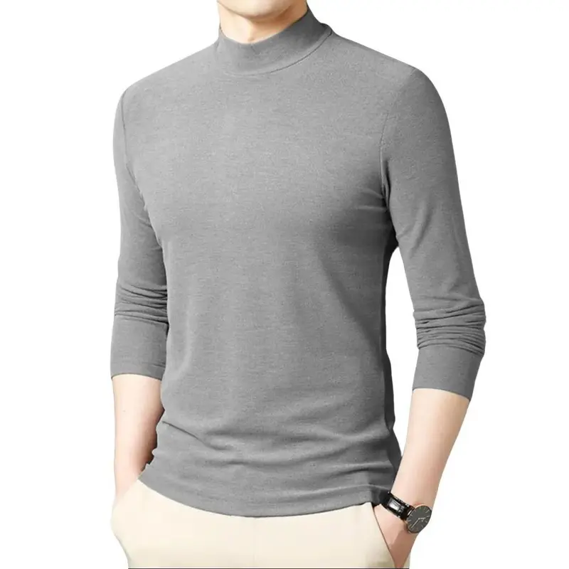 (COMBO Áo Giữ Nhiệt) Nam MIKASA Cổ Cao Ba Phân , Áo Dài Tay Lót Nỉ Siêu Ấm chất dày dặn co giãn 4 chiều Menswear 3