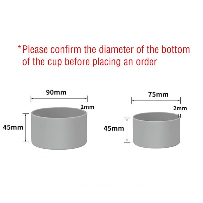 7.5cm & 9cm silicone water bottle boot for owala 24oz 40oz, anti-slip protective sleeve bottom bumper protector for freeshi, twist Cover Cup Drinkware Mug Tumbler Colorful 1