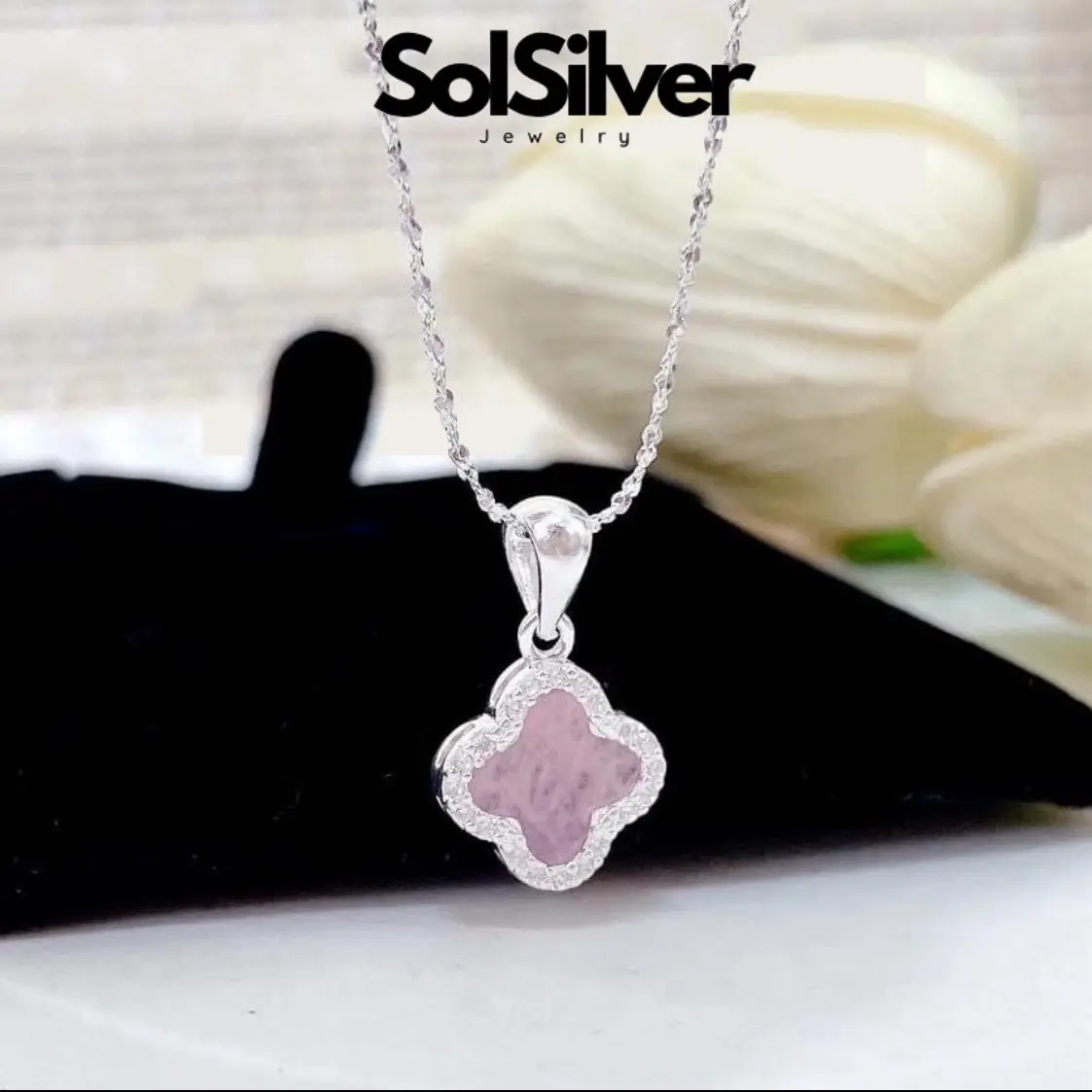 [4L1] Dây và mặt 4 lá kiểu mới 5 màu lựa chọn   nữ