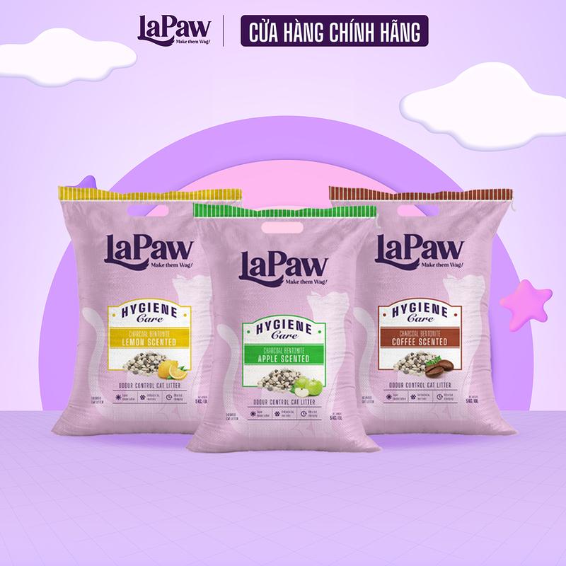【LaPaw Cát cho mèo than hoạt tính đất sét 10L/ 5KG