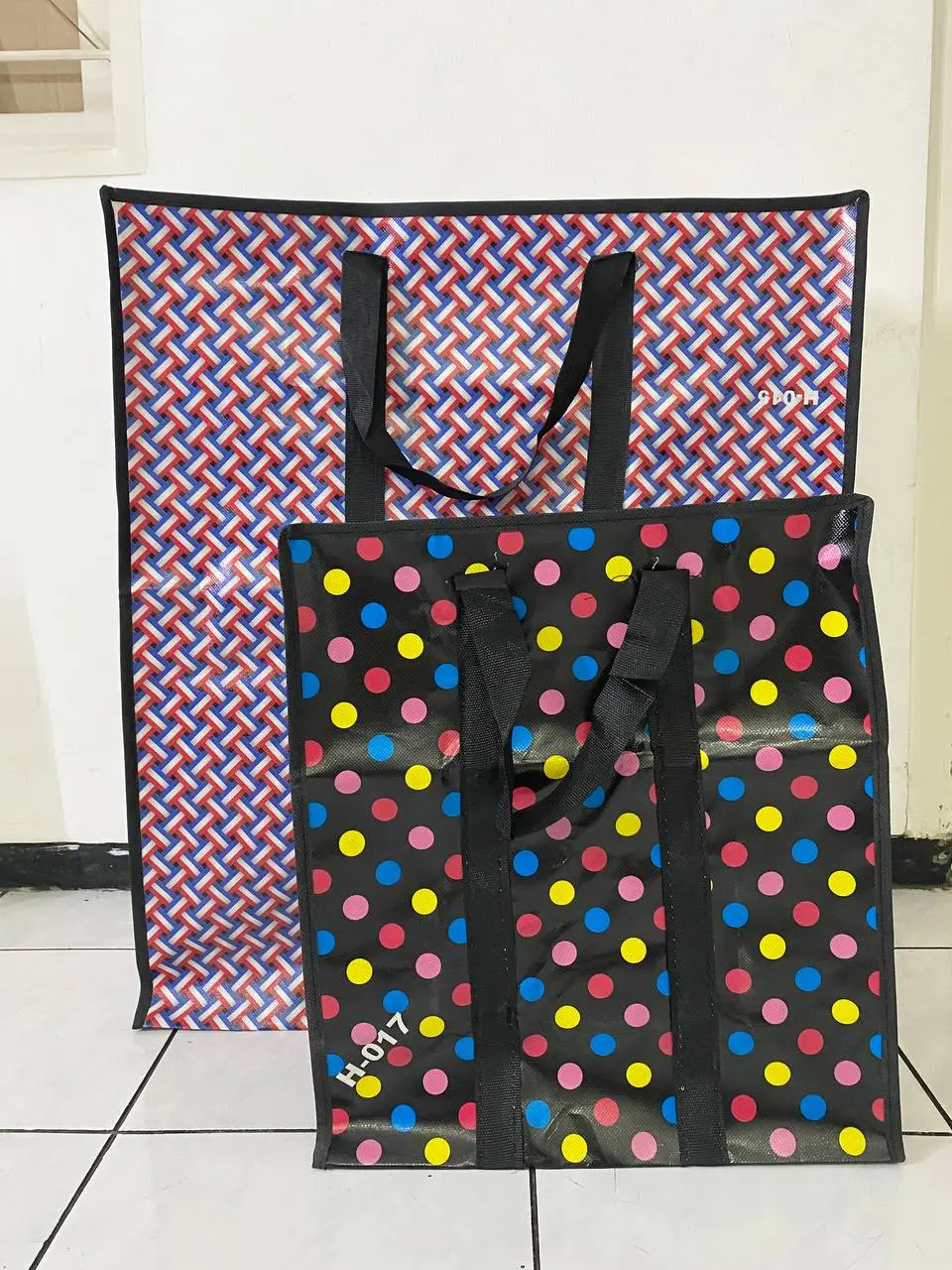 Tas Karung vertikal / Belanja / Laundry / Terpal / Serbaguna