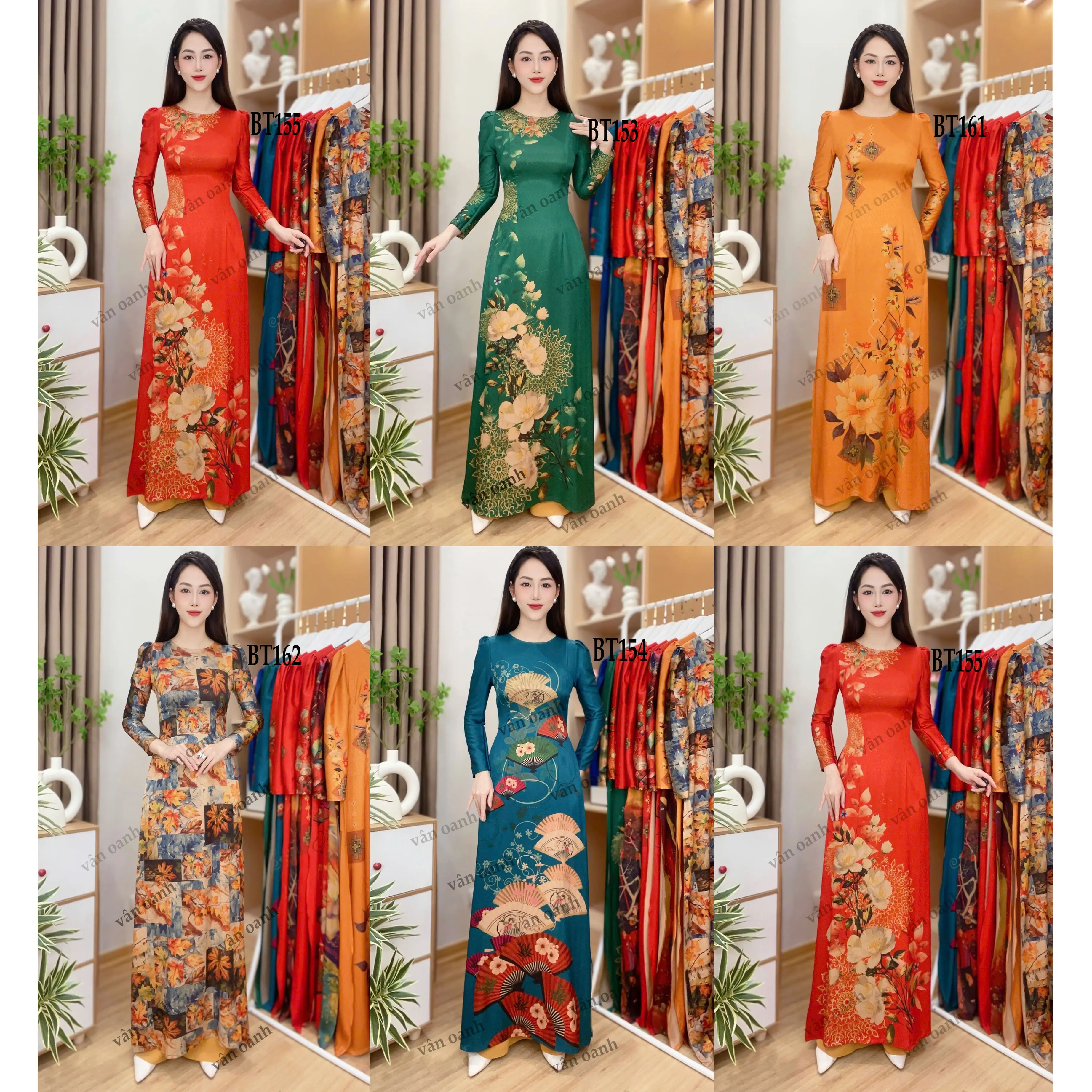 Áo Dài Chất Liệu Gấm Cao Cấp Với Họa Tiết Sắc Nét - Sản Phẩm Thời Trang