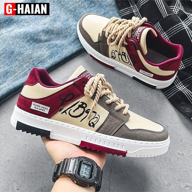 Giày nam Hot trend 2024 kiểu dáng trẻ trung, phong cách cá tính g_c05 Shoes Đế Bằng Sneaker