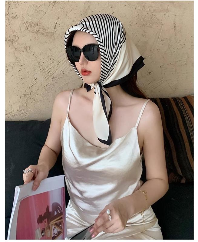 Khăn Lụa Vuông 70- Khăn Quàng Cổ Nữ Công Sở Quấn Tóc Quấn Túi Làm Áo Yếm Lụa Cao Cấp