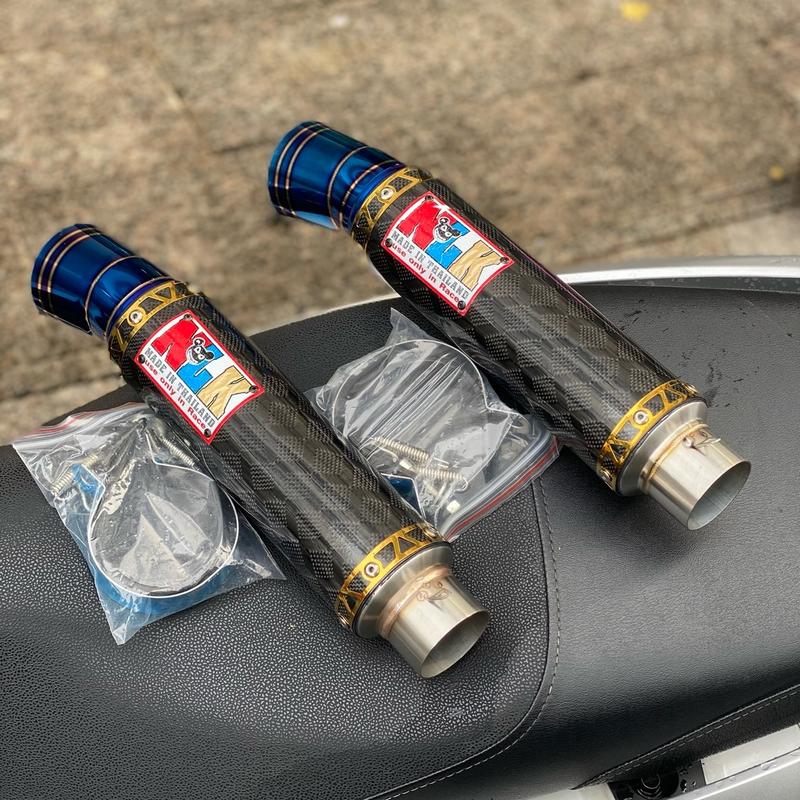 Lon Pô NLK Carbon Mỏ Chu Phi 51mm - Phụ Kiện Xe Máy Chất Lượng Cao - Phụ Tùng xemay