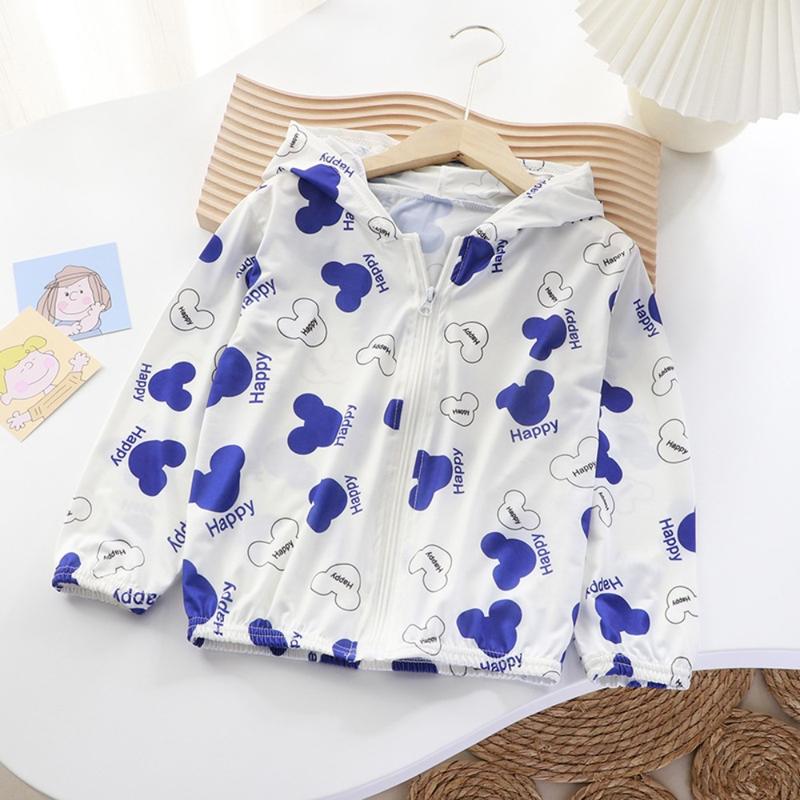 Summer children's sun protection clothing, ultra-thin and breathable skin clothing for boys and girls, beach sun protection clothing 2