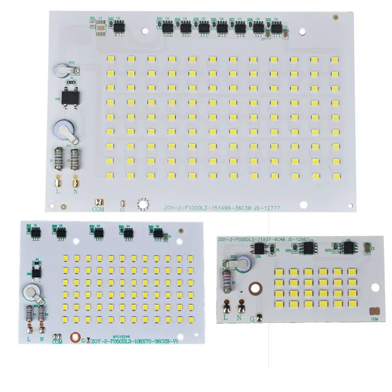 AC220V LED Chip 100W 50W 20W SMD2858 Beads No Need Driver LED Lighting Accessories for Floodlights