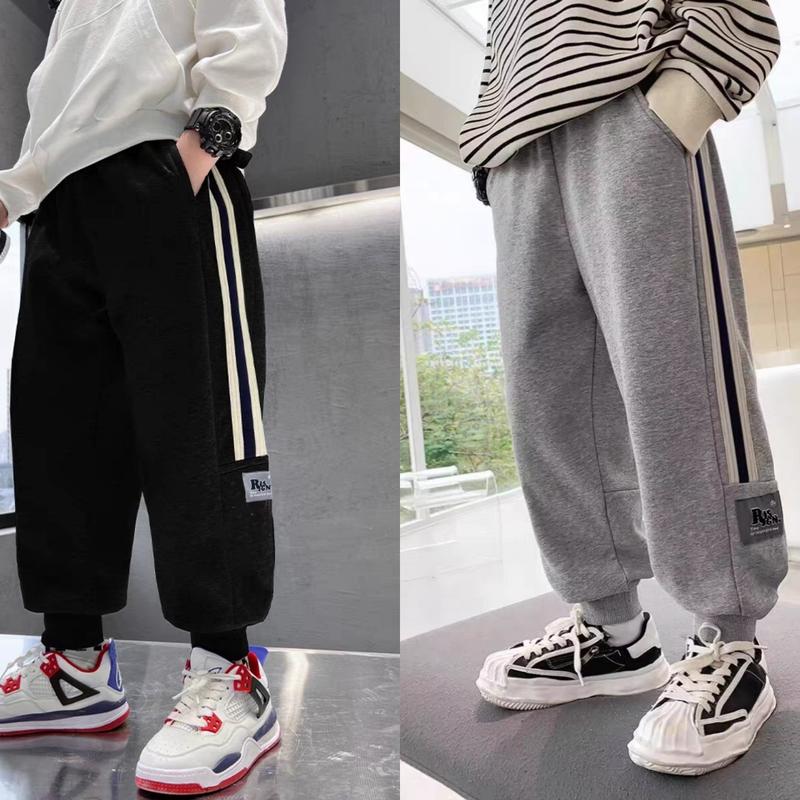 Quần nỉ cho bé 14-48kg ,quần dài thu đông vải nỉ da cá cho bé trai  bé gái