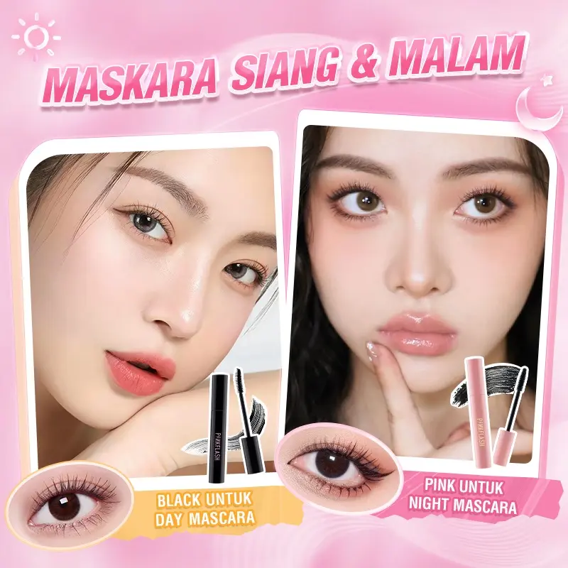 Pinkflash Mascara + Eyeliner + Auto Eyebrow Set Waterproof Eyeshadow 4
