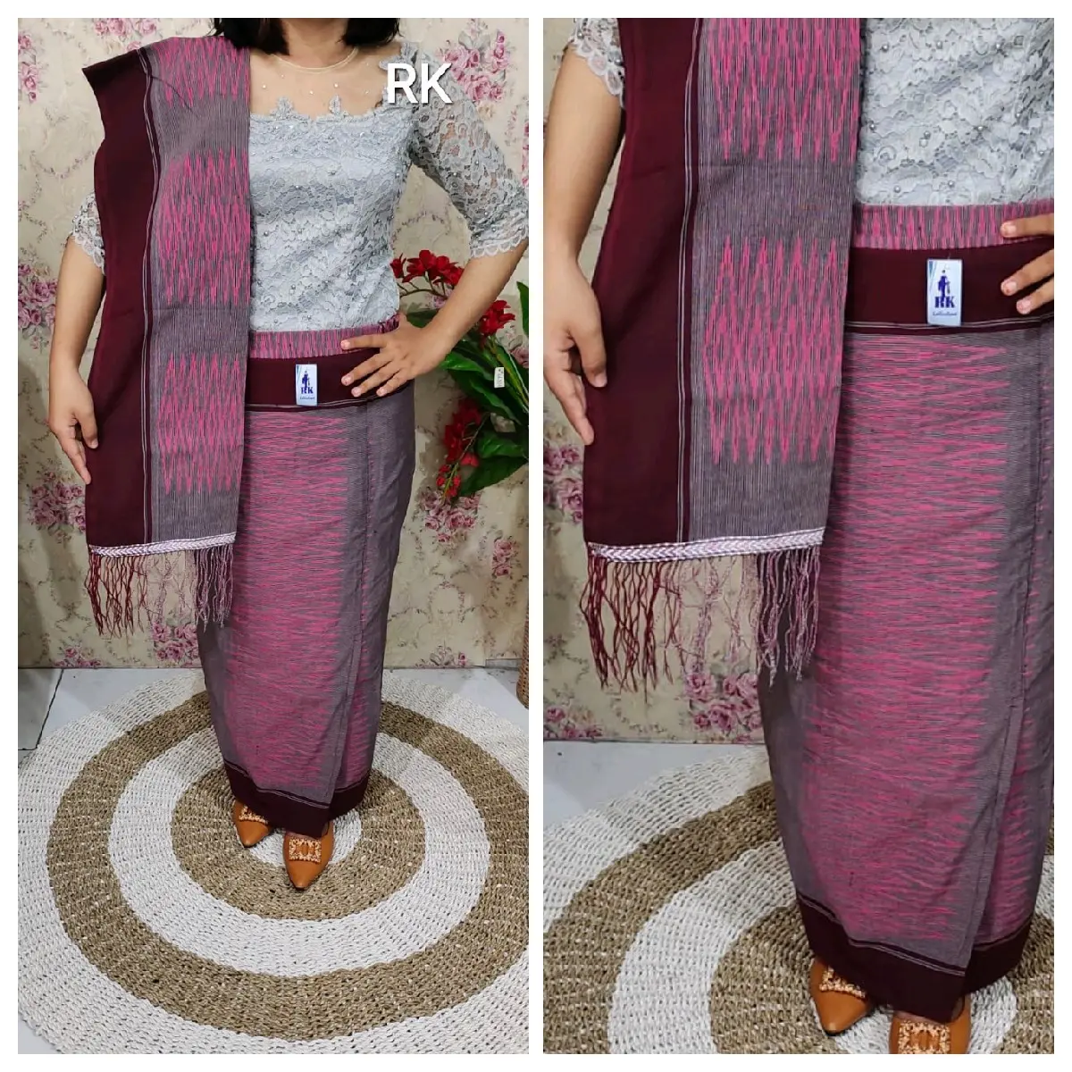 songket tenun Sibolang rasta siap pakai