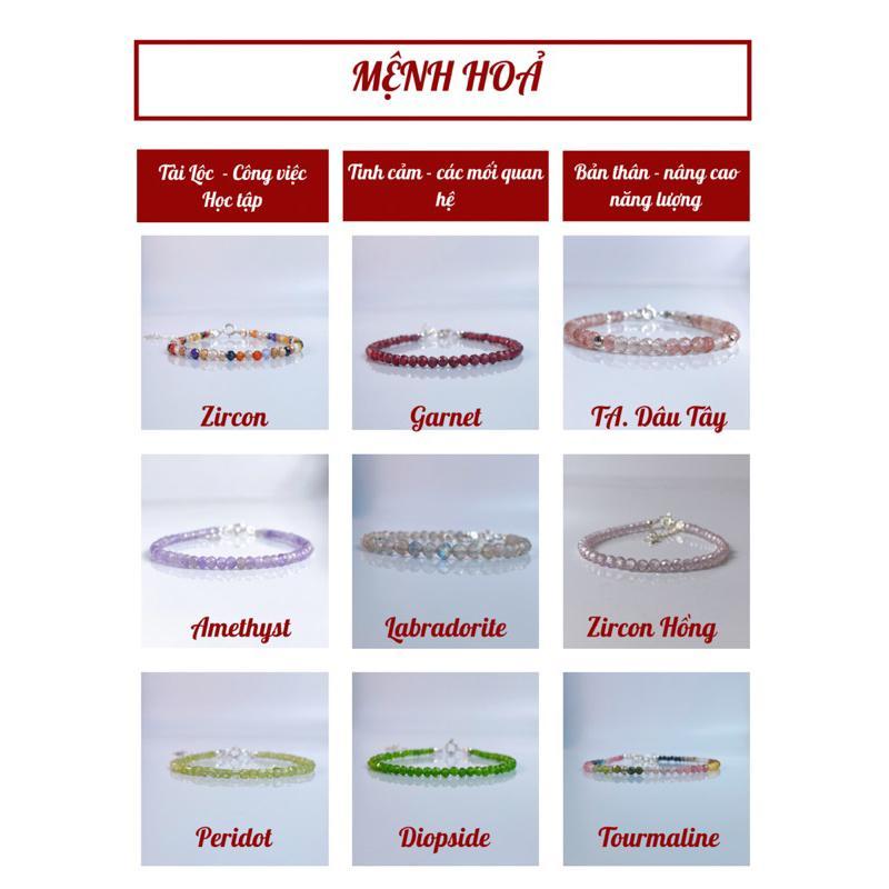 Vòng Tay Birthstone Đá Minisize De Luna 4