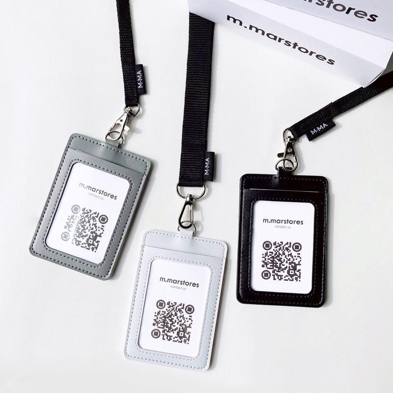 Product Introduction of Napayshni4351shop จัดส่งที่รวดเร็ว ที่ใส่บัตรแบบหนัง + สาย card holder สามารถใส่บัตรได้หน้าหลัง มีช่องใส่บัตร 2 ช่อง 0