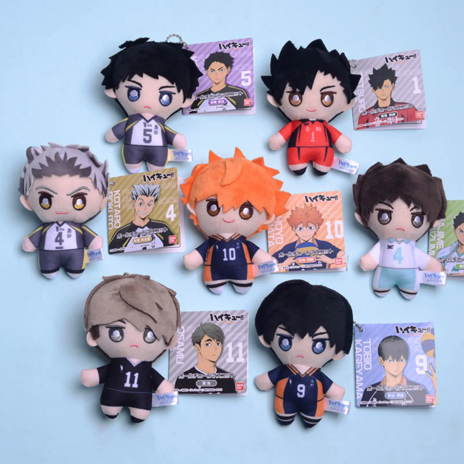 10cm Mini Anime Haikyuu Plush Toy Volleyball Stuffed Doll Pendant Toy For Gift