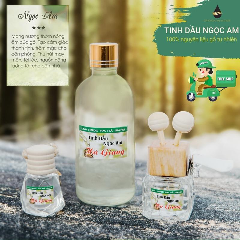 Tinh dầu gỗ ngọc am Hà Giang 100ml, lọ treo xe, lọ kẹp cửa gió điều hoà, xông nhà, thơm xe, mùi thơm tự nhiên. tặng kèm 20nụ ngọc am Nội Thất Dầu Thơm Phòng Dầu Thơm - Nước Hoa