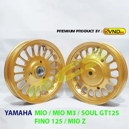 VELG RACING VND ROULLETE RING 12 YAMAHA MIO MIO M3, SOUL GT125, FINO 125, MIO Z, XRIDE 125 Accessories Gold 3