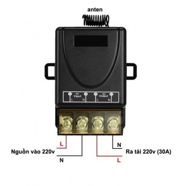 Product Introduction of Bộ điều khiển từ xa 100 mét công suất lớn 40A 4500W dùng cho máy bơm nước máy rửa xe thế hệ mới siêu bền bắt sóng xa 27