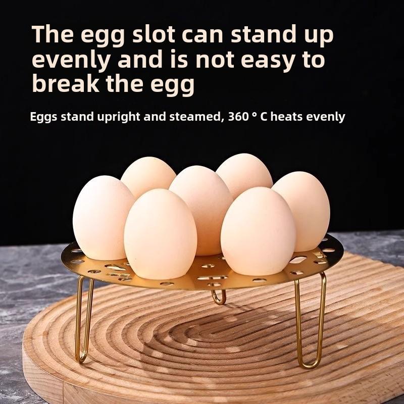 Foldable Stainless Steel Steamer Rack for Home Use, Pressure Cooker Steamer Rack for Kitchen, Handheld Steamer for Vegetables and Eggs 3