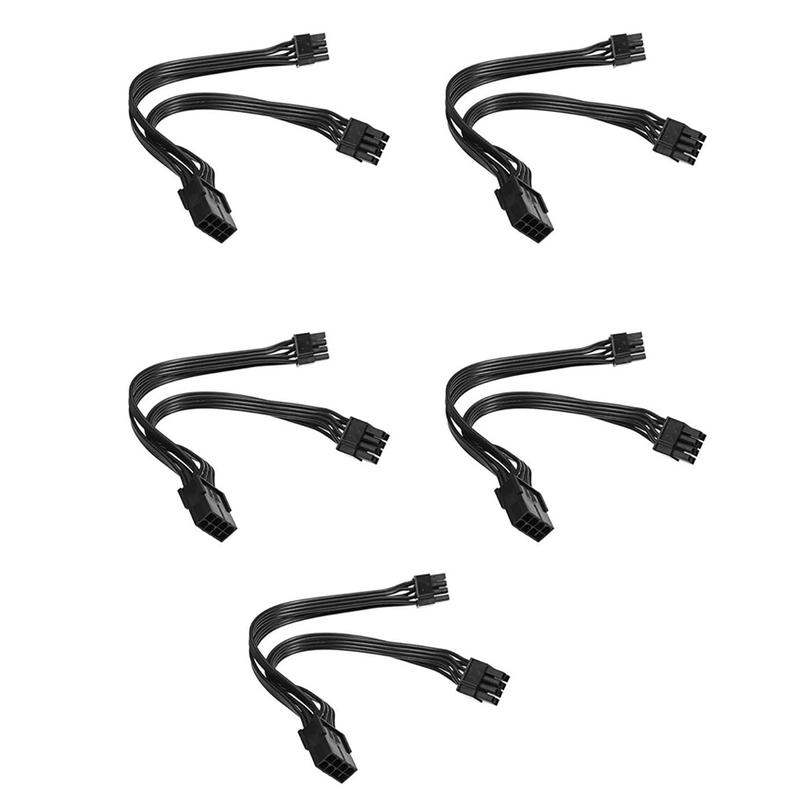 5Pcs 20cm Graphics Card 8 Pin Female to 2X8P(6+2)Pin Extention - TikTok ...