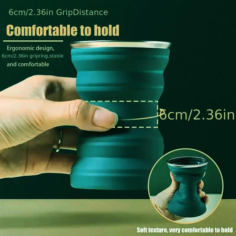 Foldable Water Bottle, Portable Water Bottle, Drinking Cup for Outdoor Sports Travel 4