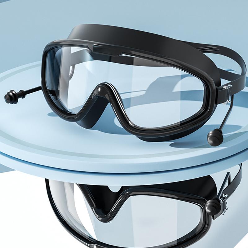 Kính lặn chuyên nghiệp, kính lặn phổ biến trực tuyến, khung lớn, chống thấm nước và chống sương mù, thích hợp để bơi lội dành cho người lớn, [TTAA]