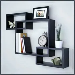 PG Rak Kotak 3 hiasan dinding kayu minimalis tempel gantung modern serbaguna rak sudut ruang kamar tamu variasi aesthetik Mk