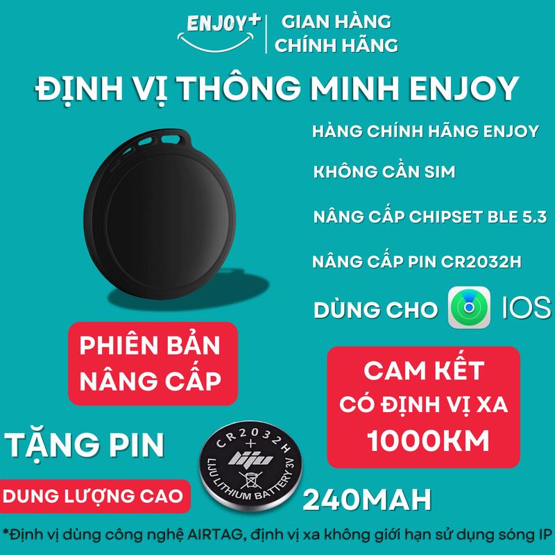 Thiết Bị Định Vị Chống Thất Lạc ENJOY Smart Tag - Dùng Cho IOS FindMy - Hàng Chính Hãng - Tìm Xe Máy, Ô Tô, Ví zenly 160gps chip định e tag itag mini định vị 3 tag chip định itap định