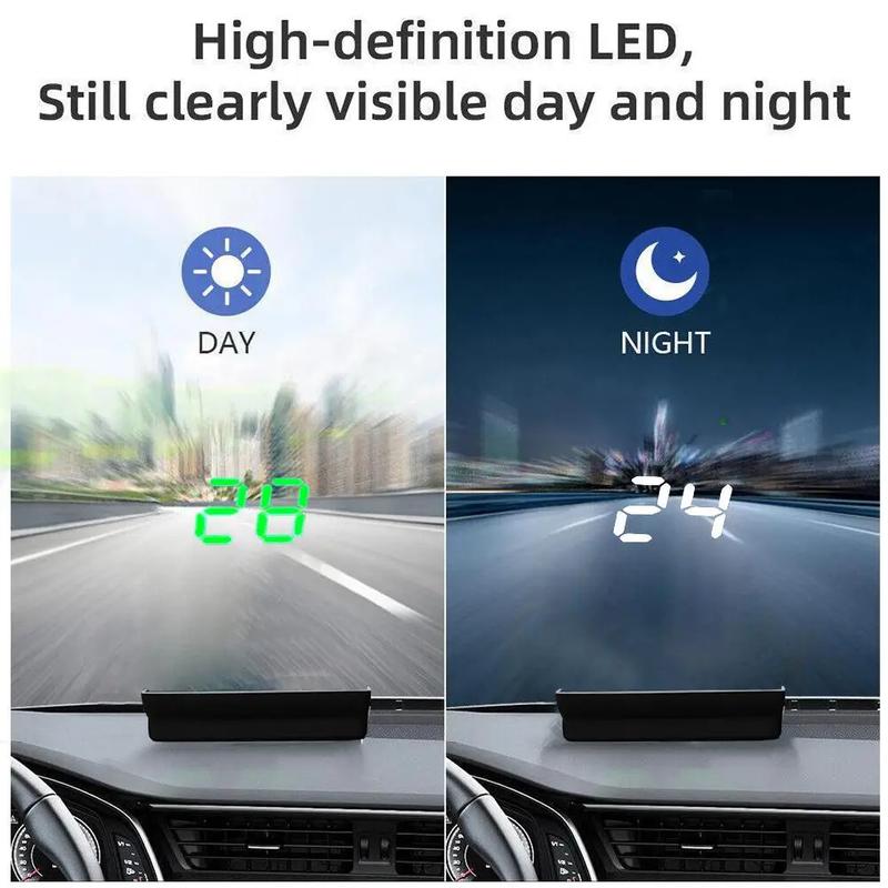 Product Introduction of Head Up Display GPS Speedometer Speed KMH Digital HUD Windshield Projector Speed Meter Clock Gauge Digital Electronic Accessory 25