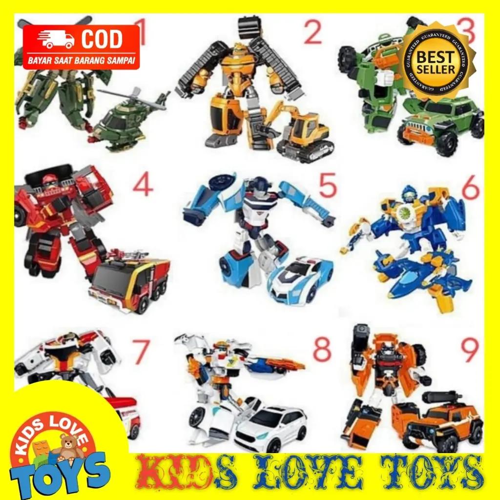 MAINAN ANAK ROBOT TRANSFORMERSS ROBOT BISA BERUBAH JADI MOBIL HELIKOPTER ATHLON PMK PROMO COD KLT KLT