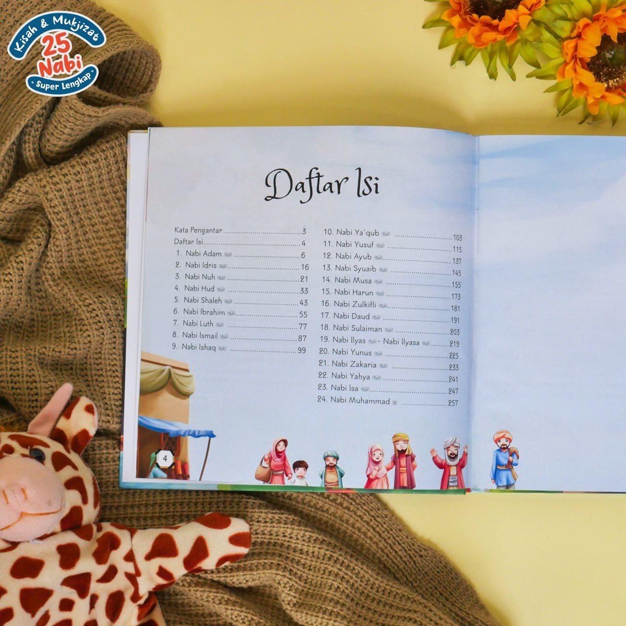 Buku Cerita Anak - Kisah dan Mukjizad 25 Nabi Super Lengkap - Usia 7+ - Hardcover - Ziyadbooks Books