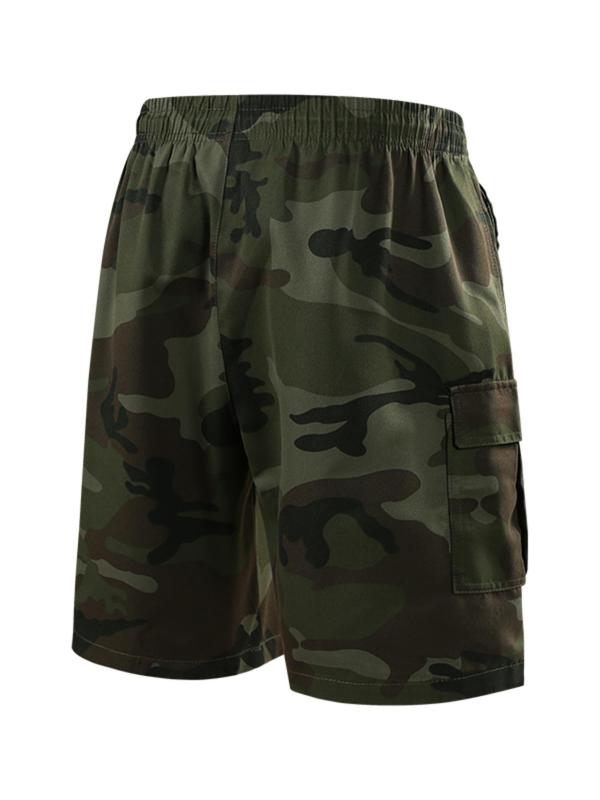 Men's Camo Print Multi-pocket Cargo Shorts, Regular Fit Casual Fashion Comfy Shorts for Summer, Men's Bottoms for Outdoor Wear 8