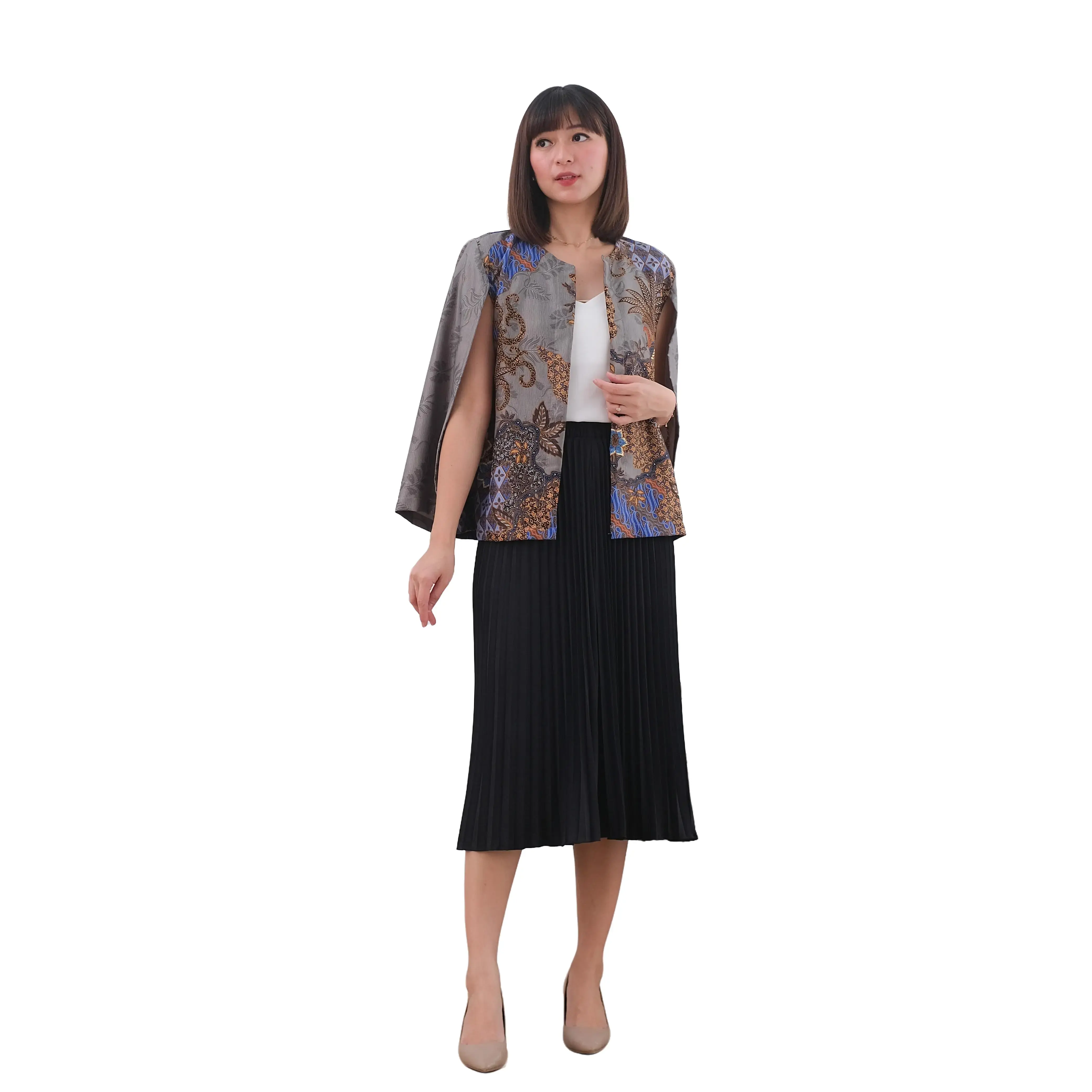 651 ALT // Blazer cape // blazer batik wanita modern // clothtowear Baju Motif