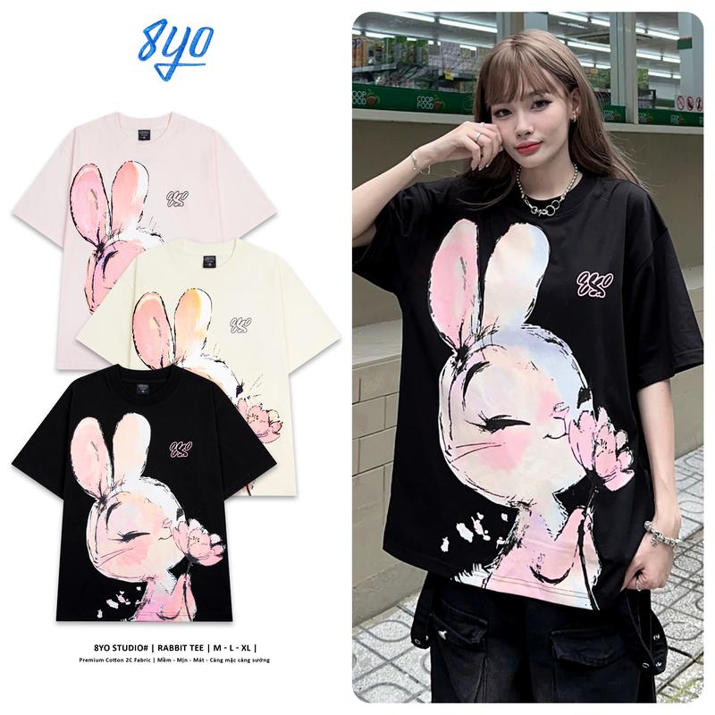 Áo Thun 8YO RABBIT Tee Unisex Local Brand Cotton Cổ Tròn Nữ Top Women