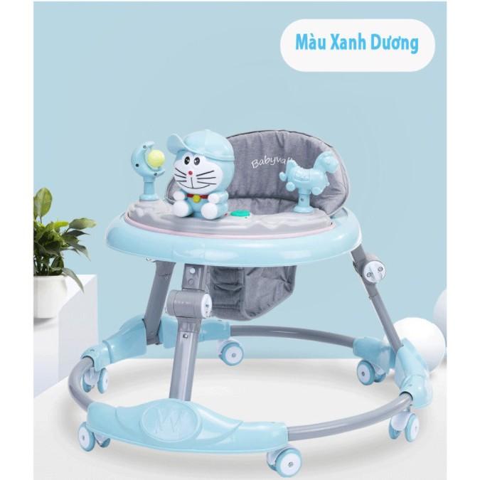 Xe tròn cho bé-Xe tập di cho bé kết hợp làm bàn ăn dặm có nhạc và đèn ,gấp gọn và điều chỉnh được cao thấp 6