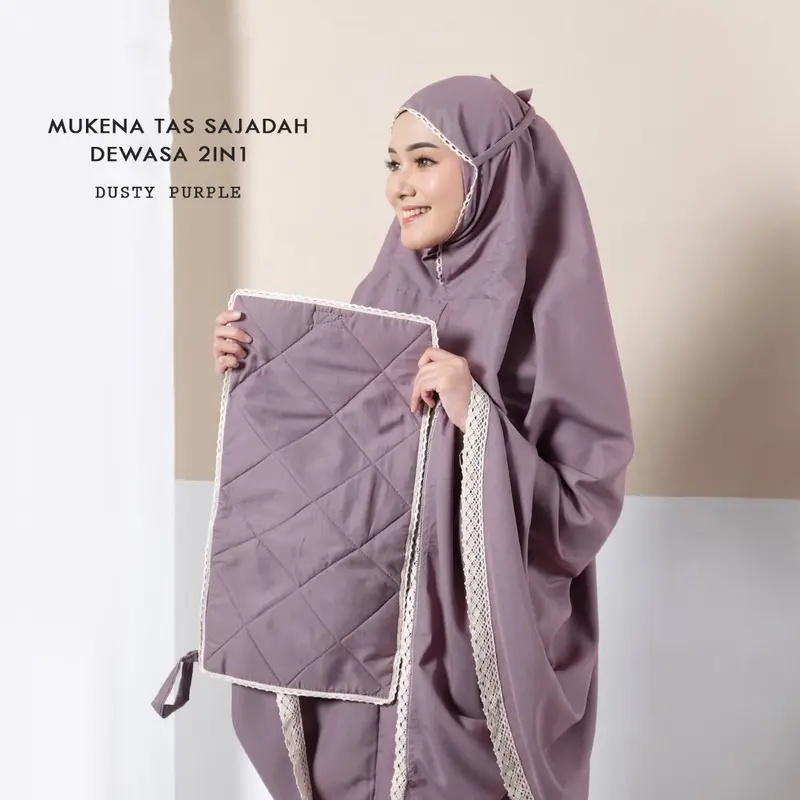 Mukena Dewasa Travelling 2 IN 1 Sajadah Mini Syakaani 0