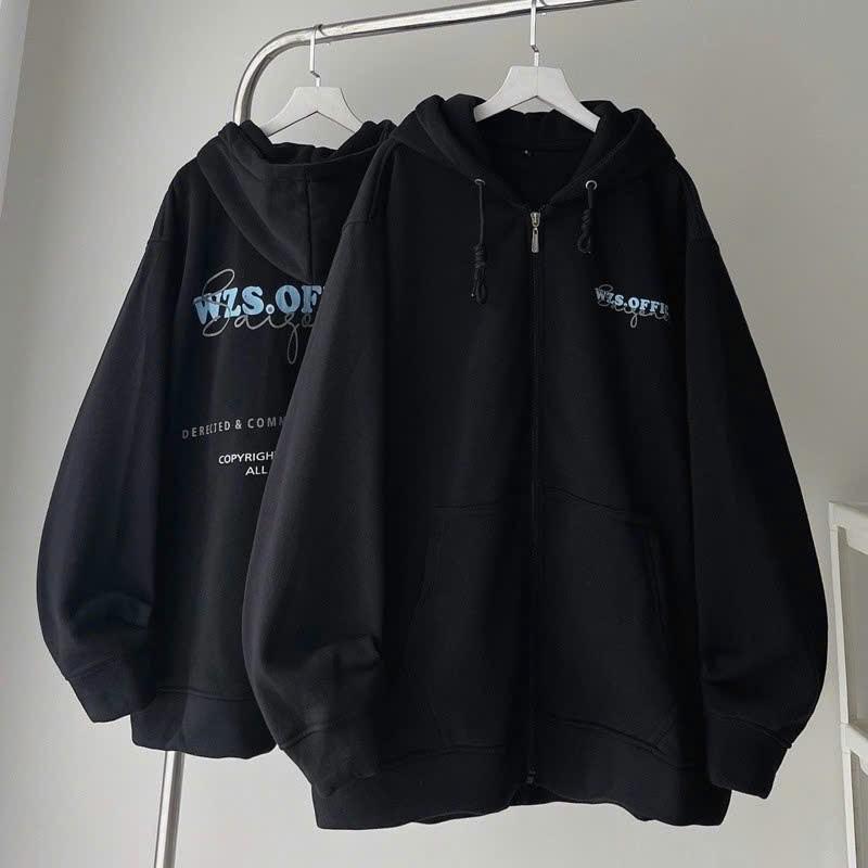  Áo Khoác Nỉ Form Rộng Mũ 2 Lớp Chất Nỉ Bông Dày Dặn WZS Menswear Nam Hoodie Dài Tay Hoodie Tay Dài TP 